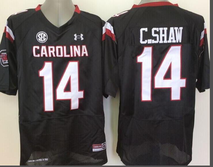 South Carolina Gamecock Black 14 C.SHAW Jersey