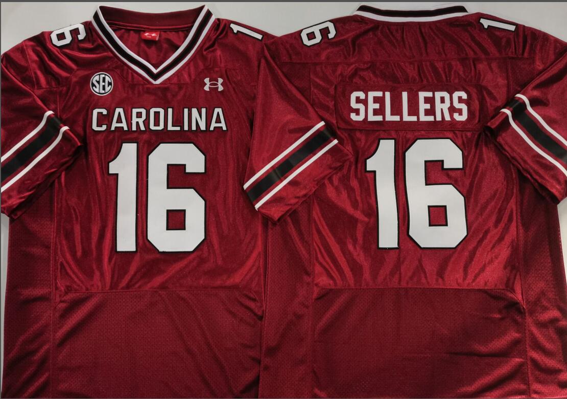 South Carolina Gamecock Red #16 SELLERS Jersey