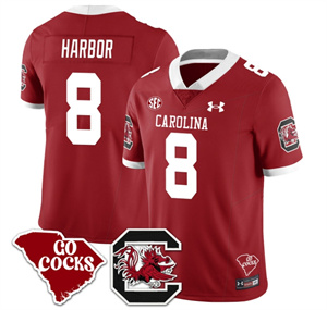 South Carolina Gamecocks 2024 Vapor Limited Football Jersey - All Stitched  RED NYCK HARBOR #8