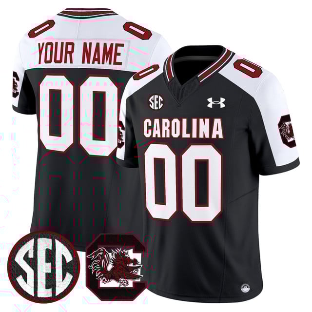South Carolina Gamecocks 2025 Vapor Limited Custom Jersey white black