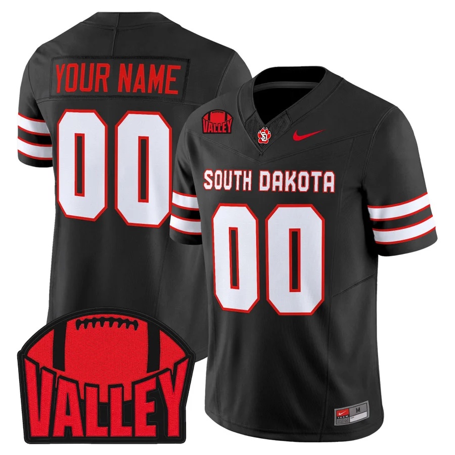 South Dakota Coyote 2026 Vapor Limited Custom Jersey BLACK