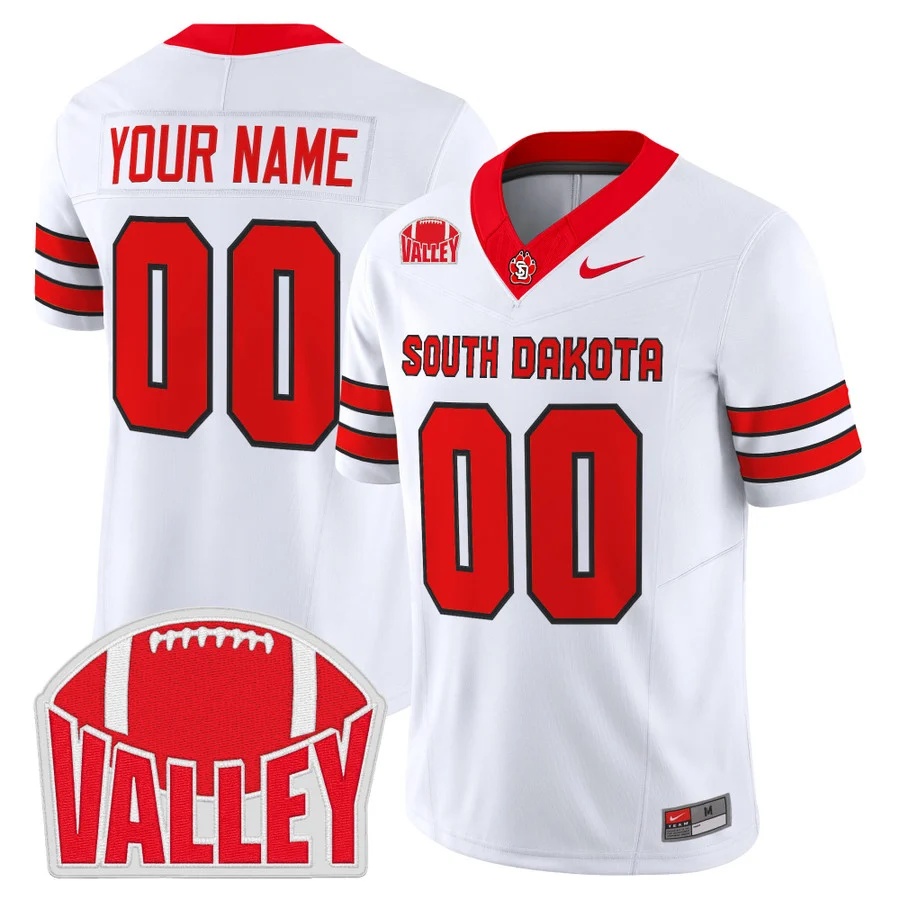 South Dakota Coyote 2026 Vapor Limited Custom Jersey WHITE