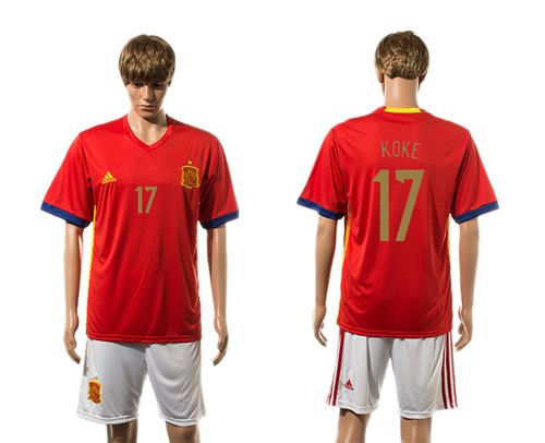Spain #11 Vitolo Home Soccer Country Jersey