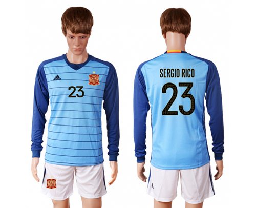 Spain #25 Reina Red Goalkeeper Soccer Country Jersey