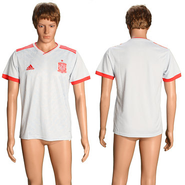 Spain Away 2018 FIFA World Cup Thailand Soccer Jersey