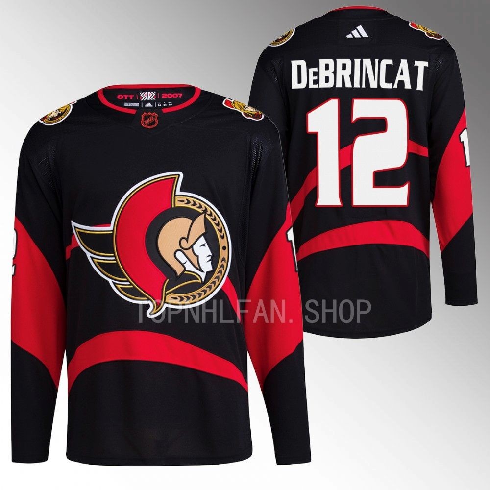 Special Edition 2.0 Ottawa Senators Alex DeBrincat 2022 Black Breakaway Jersey men's