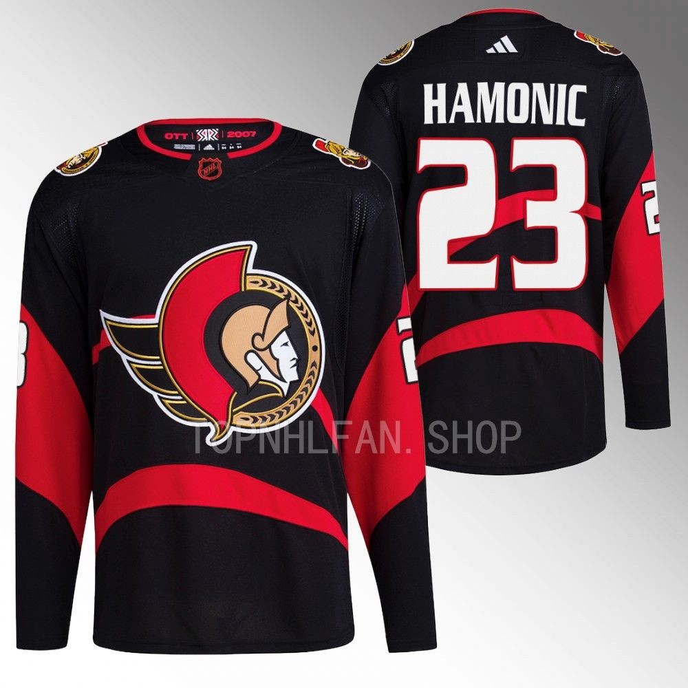 Special Edition 2.0 Ottawa Senators Travis Hamonic 2022 Black Breakaway Jersey men's