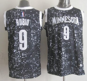Spurs 9 Tony Parker Black City Luminous Jersey