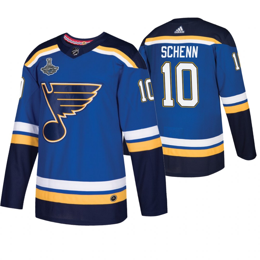 St. Louis Blues Brayden Schenn Royal 2019 Stanley Cup Champions Men's Jersey