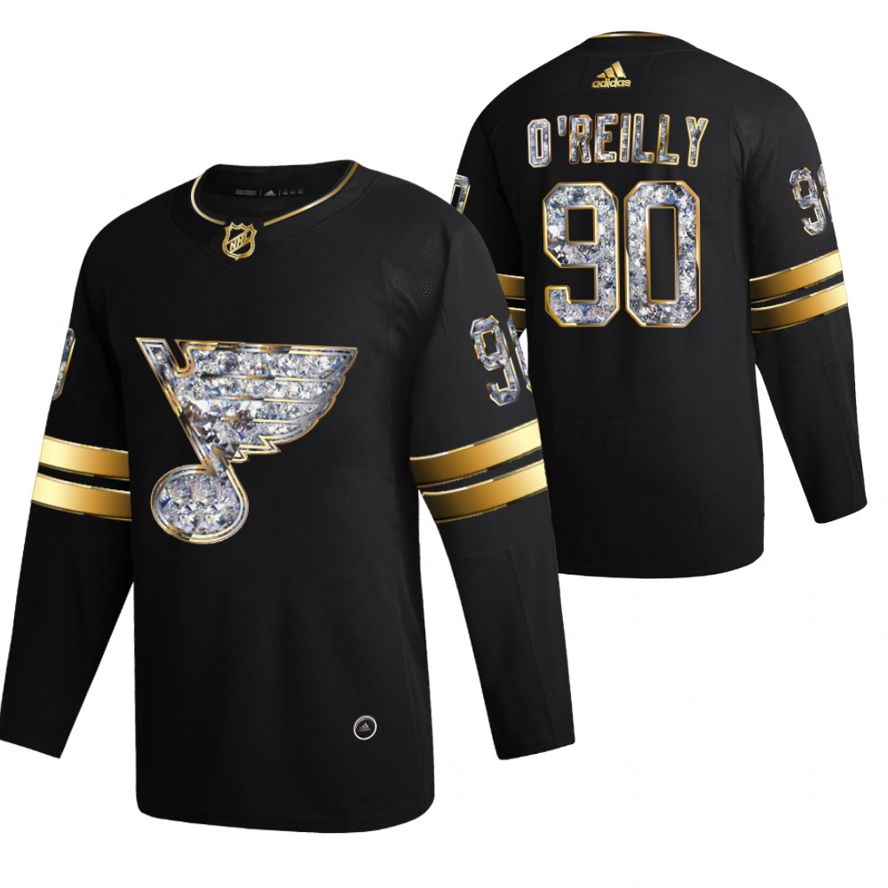 St. Louis Blues Ryan O'Reilly Black 2022 Stanley Cup Playoffs Diamond Edition Jersey
