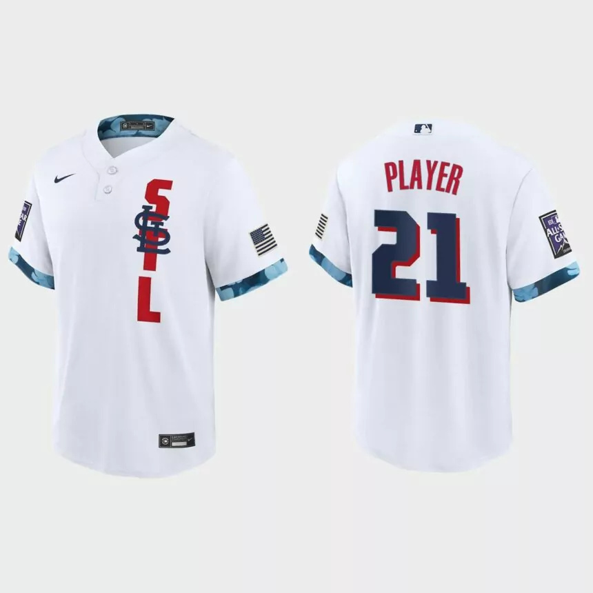 St. Louis Cardinals Custom 2021 MLB All-Star Game Replica Jersey – White