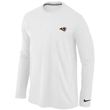 St. Louis Rams Sideline Legend Authentic Long Sleeve T-Shirt White