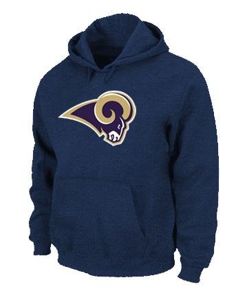 St.Louis Rams Logo Pullover Hoodie D.Blue