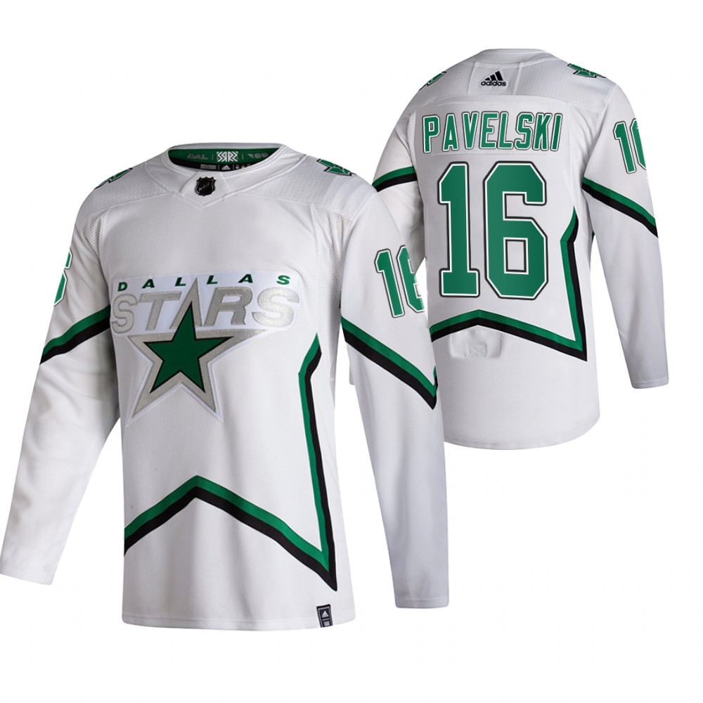 Stars 2021 Reverse Retro #16 Joe Pavelski White Jersey Special Edition Authentic