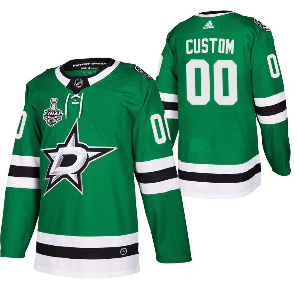 Stars Custom Green 2020 Stanley Cup Final Bound Home Authentic Jersey