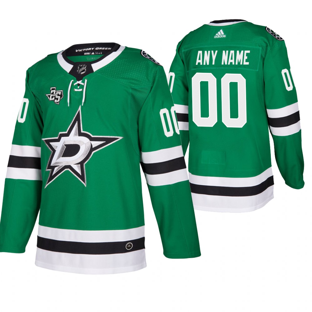Stars Custom Green Authentic Home Jersey