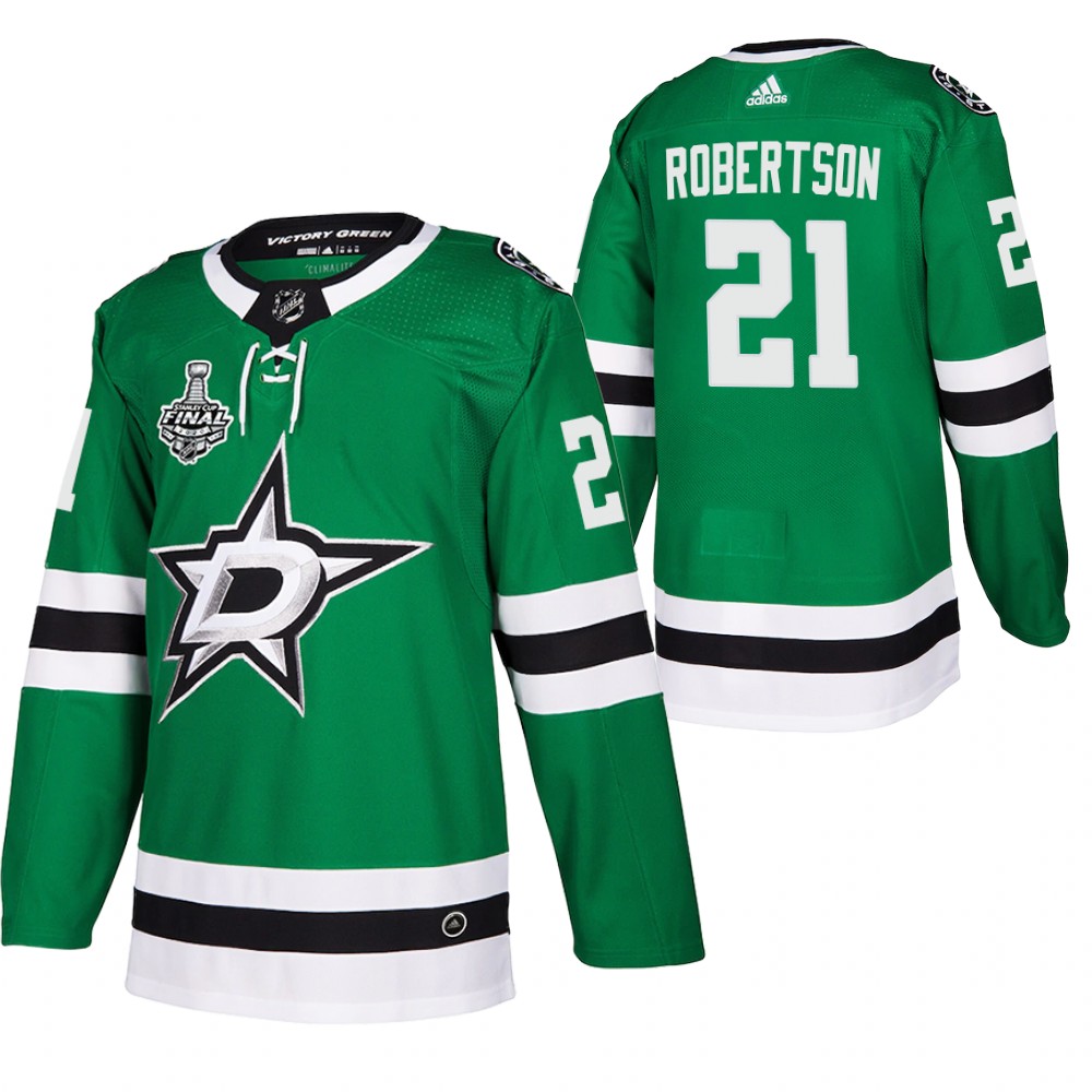 Stars Jason Robertson Green 2020 Stanley Cup Final Bound Home Authentic Jersey
