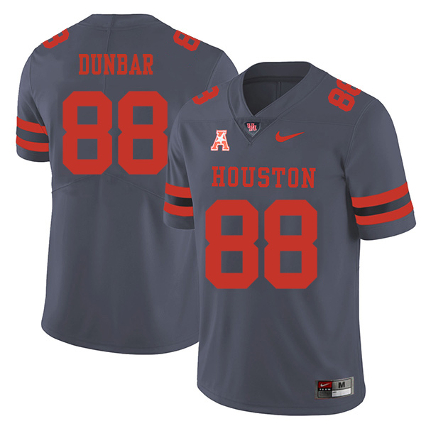 Steven Dunbar Houston Cougars Men's Jersey - #88 NCAA Grey Stitched Authentic