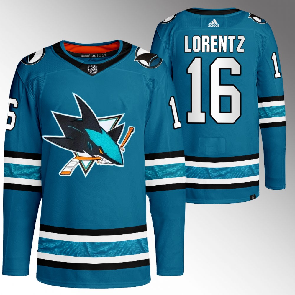 Steven Lorentz San Jose Sharks Teal Home Primegreen Authentic Jersey