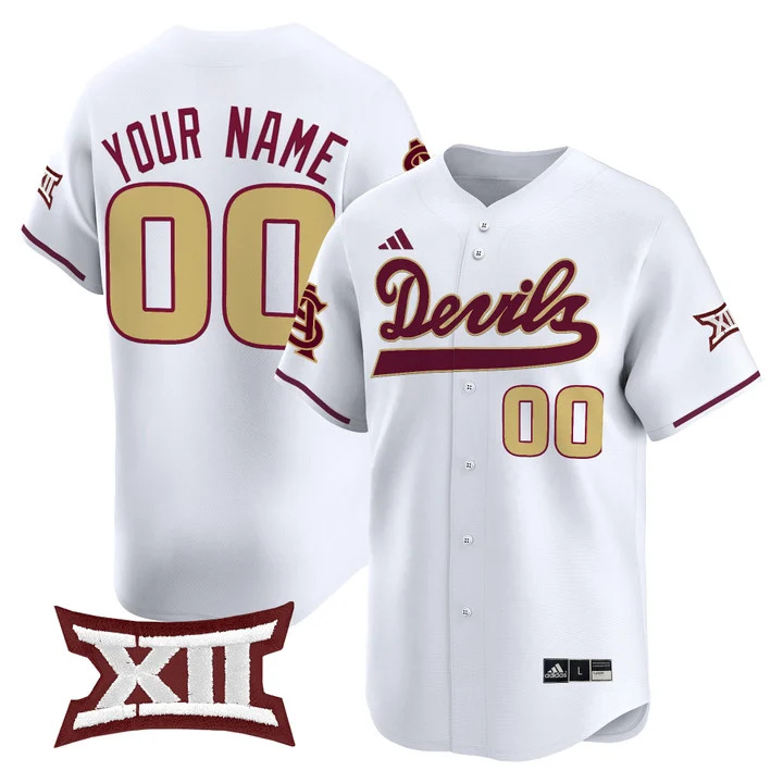 Sun Devils Softball Vapor Premier Limited Custom Jersey white
