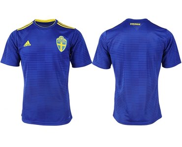 Sweden Blank Away Soccer Country Jersey