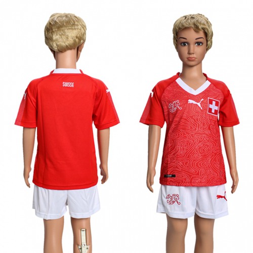 Switzerland Blank Kid Soccer Country Jersey