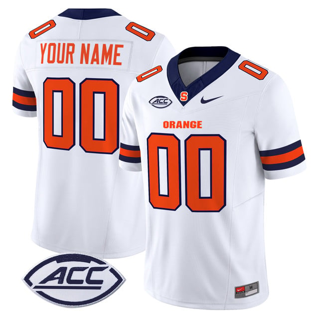 Syracuse Orange 2025 Vapor Limited Custom Jersey white