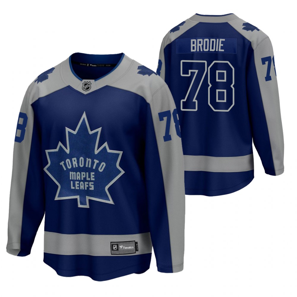 T.J. Brodie Maple Leafs 2021 Special Edition Blue Jersey