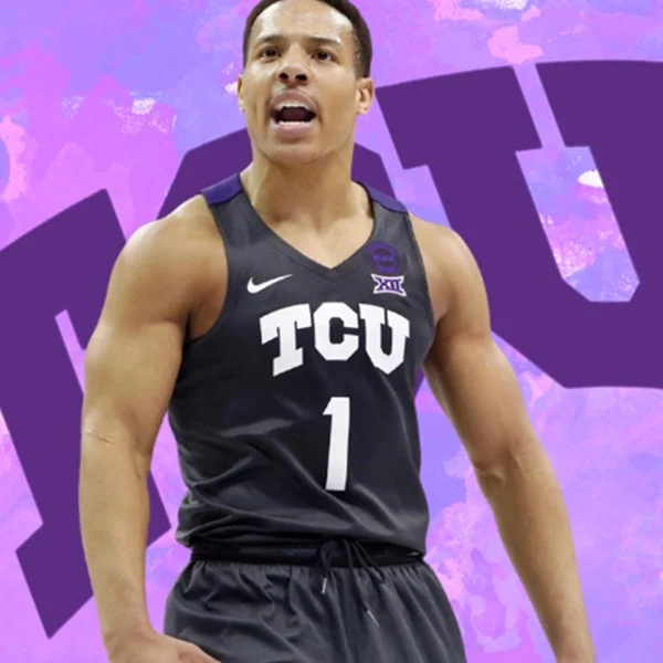 TCU Horned Frogs #1 Desmond Bane 2020 Black Basketball Jersey 