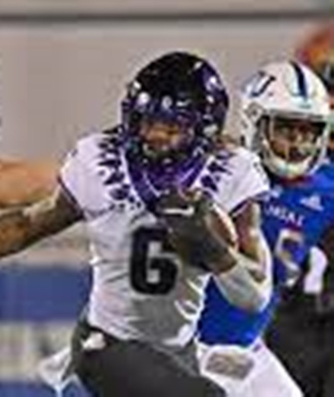 TCU Horned Frogs #6 Trent Battle White College Football Game Jersey 