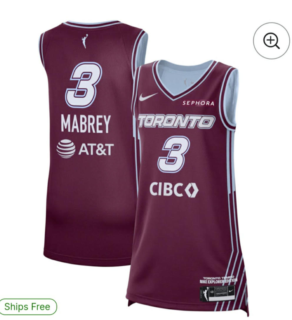 TORONTO 3 MABREY BASKETBALL JERSEY