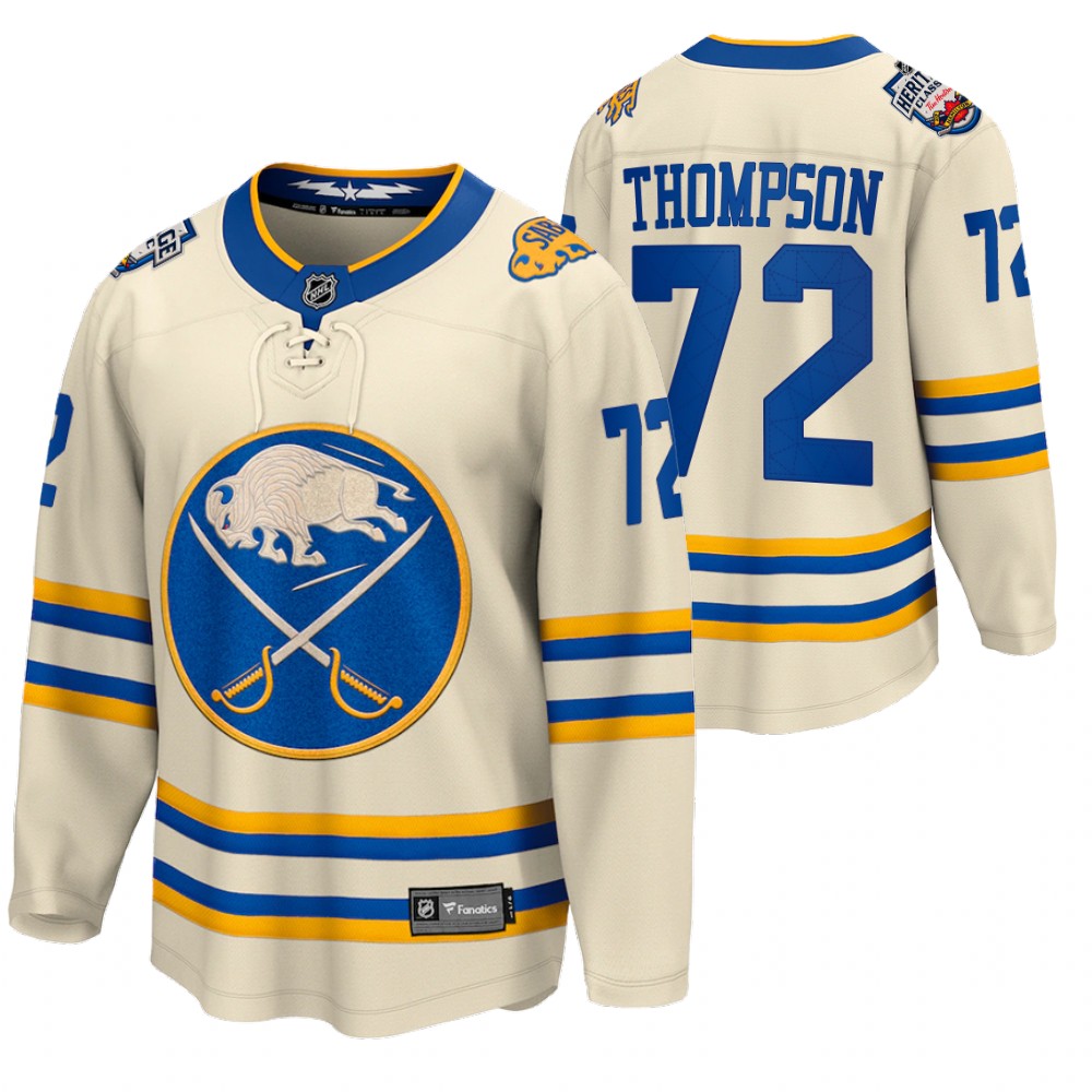 Tage Thompson Buffalo Sabres 2022 Heritage Classic Cream Jersey