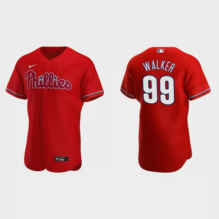 Taijuan Walker Philadelphia Phillies Authentic Alternate Jersey – Red