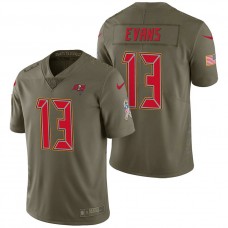 Tampa Bay Buccaneers #13 Mike Evans Olive 2017 Salute to Service Limited Jersey