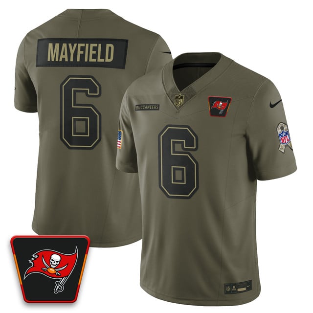Tampa Bay Buccaneers 2025 Salute to Service Limited Jersey #6 Baker Mayfield
