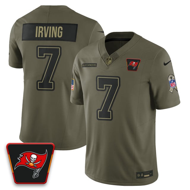 Tampa Bay Buccaneers 2025 Salute to Service Limited Jersey #7 Bucky Irving