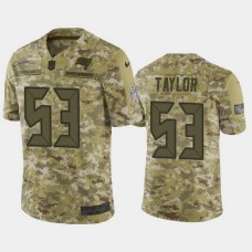 Tampa Bay Buccaneers Adarius Taylor #53 Camo Jersey 2018 Salute to Service