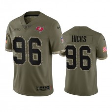 Tampa Bay Buccaneers Akiem Hicks Nike Olive 2022 Salute To Service Limited Jersey