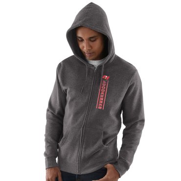 Tampa Bay Buccaneers Hook And Ladder Full Zip Hoodie Charcoal