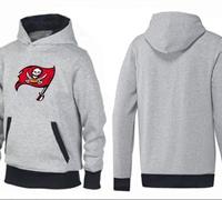 Tampa Bay Buccaneers Logo Pullover Hoodie Grey & Black