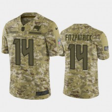 Tampa Bay Buccaneers Ryan Fitzpatrick #14 2018 Salute to Service Limited Camo Jersey