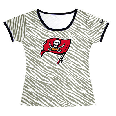 Tampa Bay Buccaneers Sideline Legend Authentic Logo women Zebra stripes T-shirt