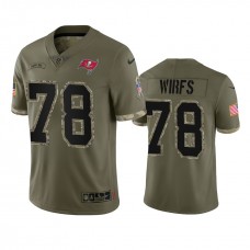 Tampa Bay Buccaneers Tristan Wirfs Nike Olive 2022 Salute To Service Limited Jersey