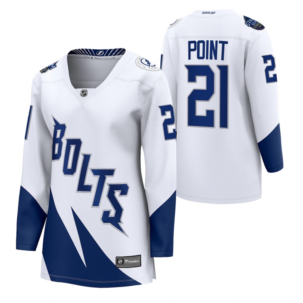 Tampa Bay Lightning Brayden Point Women White 2022 Stadium Series Jersey