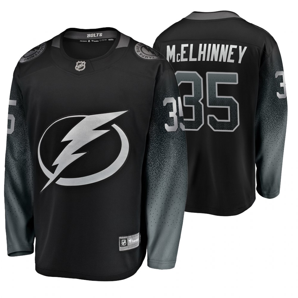 Tampa Bay Lightning Curtis McElhinney Men's Alternate Breakaway Player Fanatics Branded Jersey