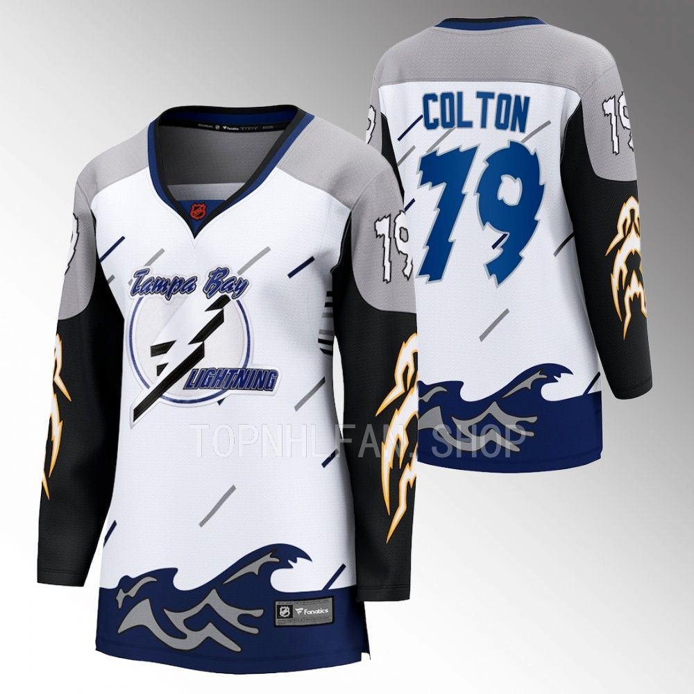 Tampa Bay Lightning Ross Colton Women White 2022 Special Edition 2.0 Jersey