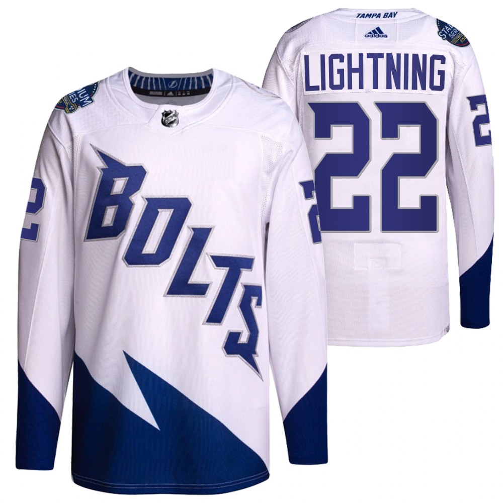 Tampa Bay Lightning White 2022 Stadium Series Primegreen Authentic Jersey