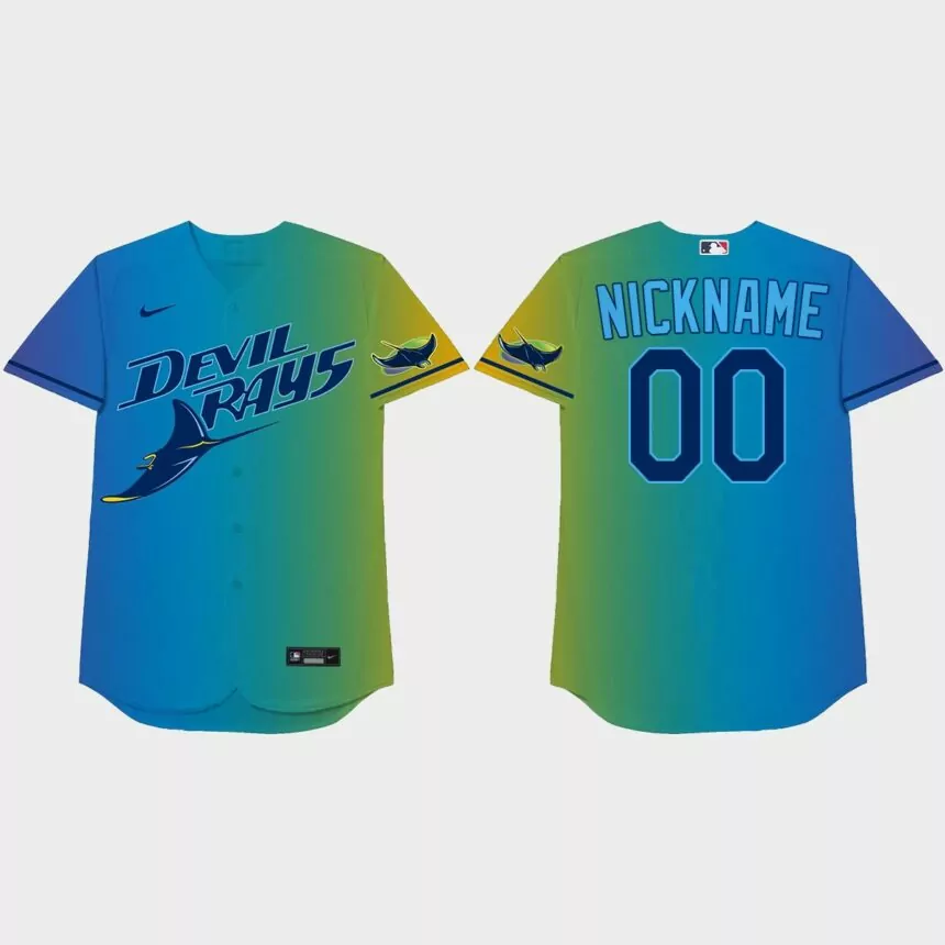 Tampa Bay Rays Custom 2021 Players’ Weekend Nickname Jersey – Blue