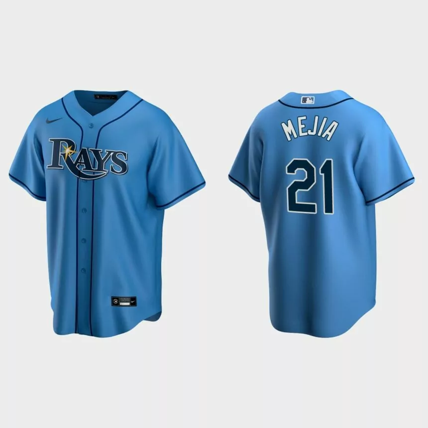 Tampa Bay Rays Francisco Mejia Replica Alternate Jersey – Light Blue