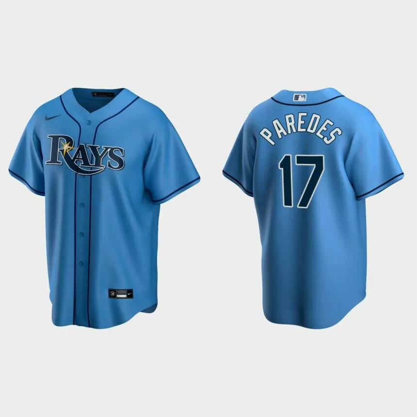 Tampa Bay Rays Isaac Paredes Replica Alternate Jersey – Light Blue